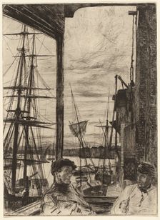 Rotherhithe, 1860. Creator: James Abbott McNeill Whistler