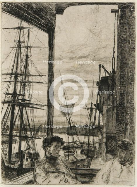 Rotherhithe, 1860. Creator: James Abbott McNeill Whistler.