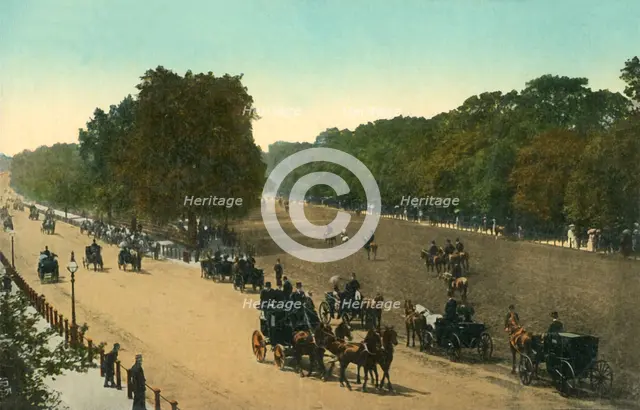 Rotten Row, Hyde Park, London, c1910. Creator: Unknown.