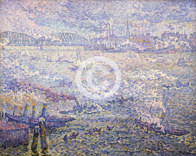 Rotterdam. Les Fumées. Artist: Signac, Paul (1863-1935)