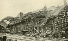 Roubaix Station, blown up by the Germans during their retreat in October, 1918 (c1920). Creator: Unknown