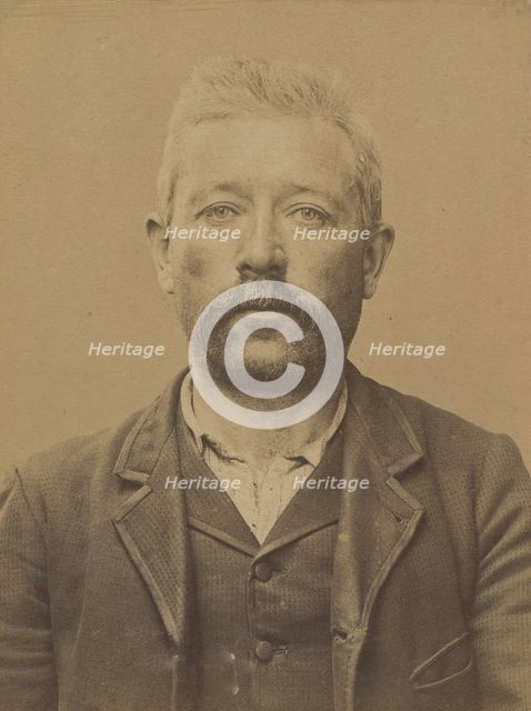 Roubichon. Jean-Marie. né le 14/6/52 à Vannes (Morbihan). Maçon. Anarchiste. 2/7/94. , 1894. Creator: Alphonse Bertillon.