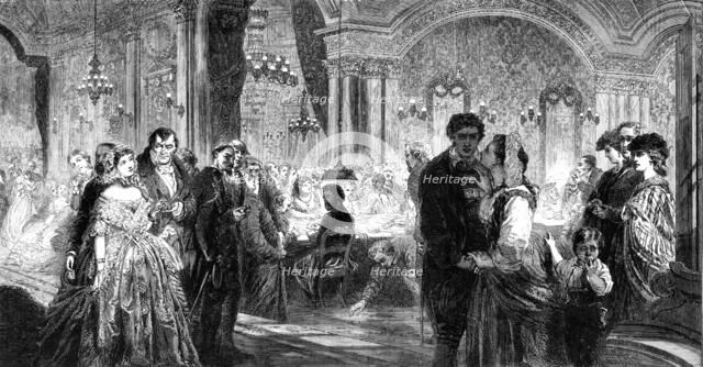 "Rouge et Noir", by P. Levin, from the Royal Academy Exhibition, 1861. Creator: Unknown.