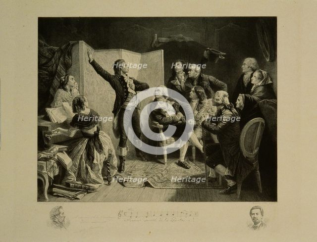 Rouget de Lisle (1760-1836) singing La Marseillaise.