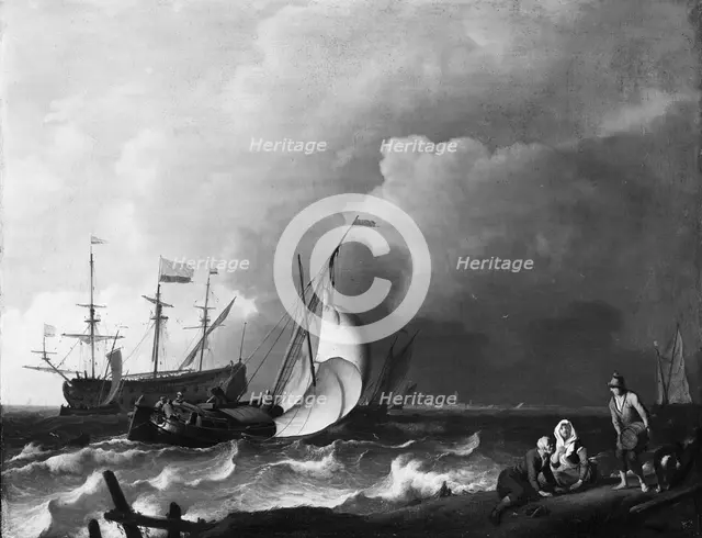 Rough Sea, 1692. Creator: Ludolf Bakhuizen.