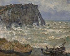 Rough Sea at Etretat, 1883. Creator: Monet, Claude (1840-1926)
