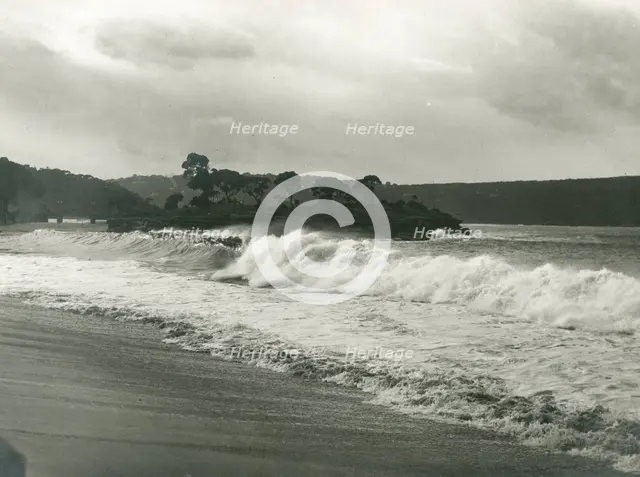 Rough seas at Balmoral Beach, 1960s. Creator: Unknown.