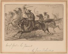 Rough Sport in the Yosemite, 1885. Creator: James David Smillie