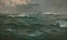 Rough Weather in the Mediterranean 1874, (c1930). Creator: Henry Moore