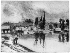 Rouen, Cours la Reine c1850-1900 (1924). Artist: Camille Pissarro