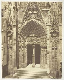 Rouen Cathedral, 1858. Creators: Bisson Frères, Louis-Auguste Bisson, Auguste-Rosalie Bisson