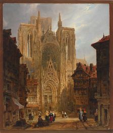 Rouen Cathedral, ca. 1796-1826. Creator: David Roberts