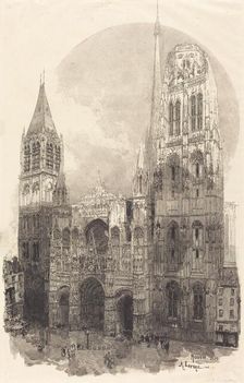 Rouen Cathedral (La Cathedral de Rouen), 1888. Creator: Auguste Lepere