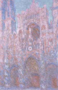 Rouen Cathedral: setting sun (symphony in grey and pink) 1892-94. Creator: Claude Monet