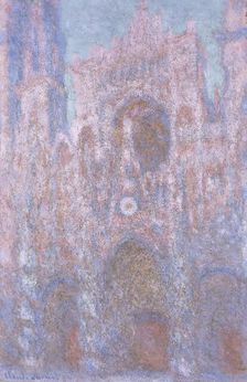 Rouen Cathedral: setting sun (symphony in grey and pink) 1892-94. Artist: Claude Monet