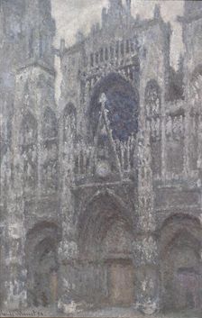 Rouen Cathedral. The portal, Grey Weather, 1892. Artist: Monet, Claude (1840-1926)