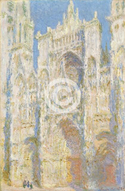 Rouen Cathedral, West Façade, Sunlight, 1894. Creator: Claude Monet.