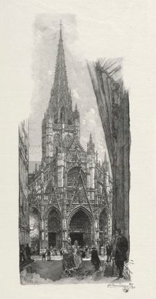 Rouen Illustré: Eglise Saint Maclon, 1896. Creator: Auguste Louis Lepère (French, 1849-1918)