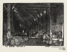 Rouen Illustré: La Halle aux Blès, 1896. Creator: Auguste Louis Lepère (French, 1849-1918)