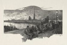 Rouen Illustré: Le Pont de Pierres, 1896. Creator: Auguste Louis Lepère (French, 1849-1918)