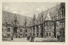 Rouen Illustré: Le Palais du Justice , 1896. Creator: Auguste Louis Lepère (French, 1849-1918)