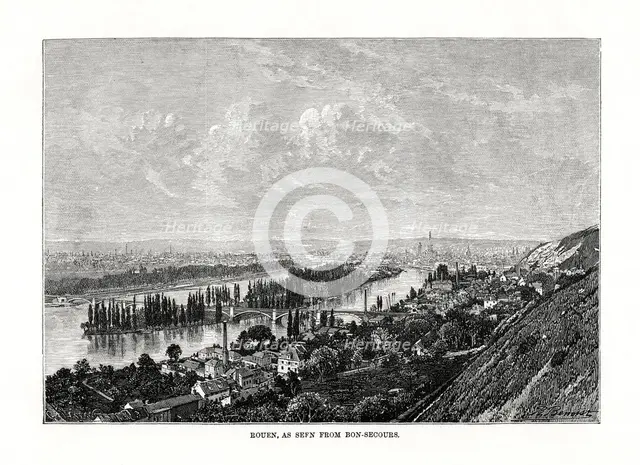 Rouen, Normandy, France, 1879. Artist: Unknown