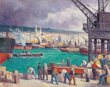 Rouen, the port, 1913. Creator: Luce, Maximilien (1858-1941)