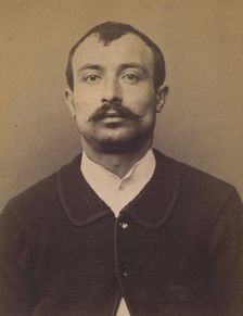 Rouif. Léon. 27 ans, né à Villethierry (Yonne). Garçon boucher. Anarchiste. 1/3/94. , 1894. Creator: Alphonse Bertillon