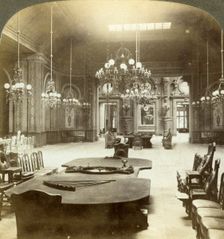 Roulette salon, Monte Carlo, Monaco.Artist: Underwood & Underwood