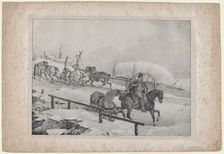 Roulier Montant un Cote, 1823. Creator: Theodore Gericault