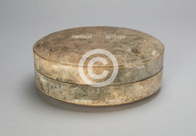 Round Covered Box with Flowers and Leaves, Tang dynasty (618-907). Creator: Unknown.