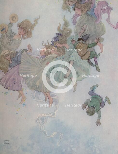 'Round and Round They Went, Such Whirling and Twirling', c1930. Artist: W Heath Robinson.