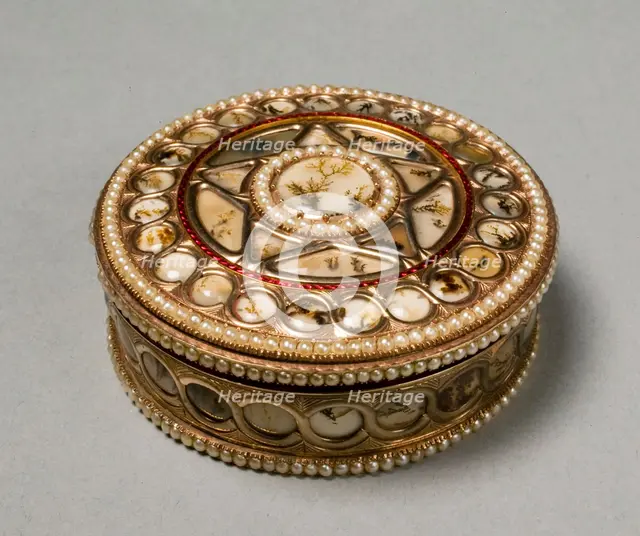 Round Snuff Box, c. 1800-30. Creator: Unknown.