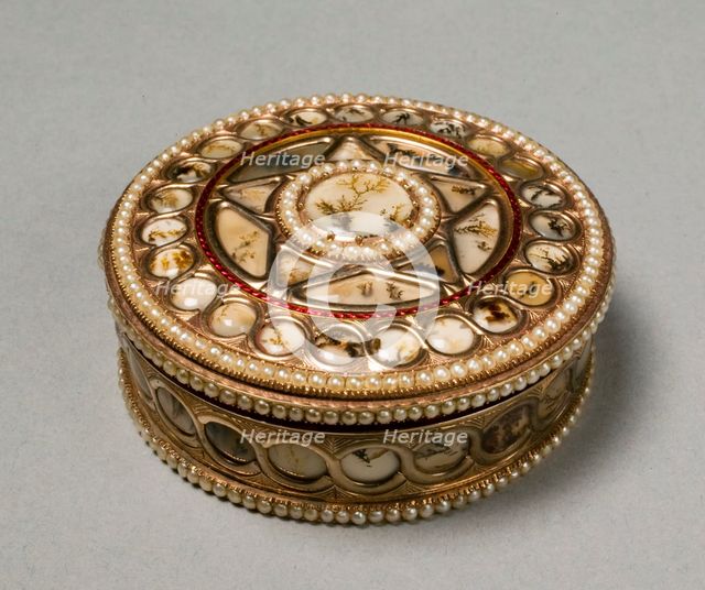 Round Snuff Box, c. 1800-30. Creator: Unknown.