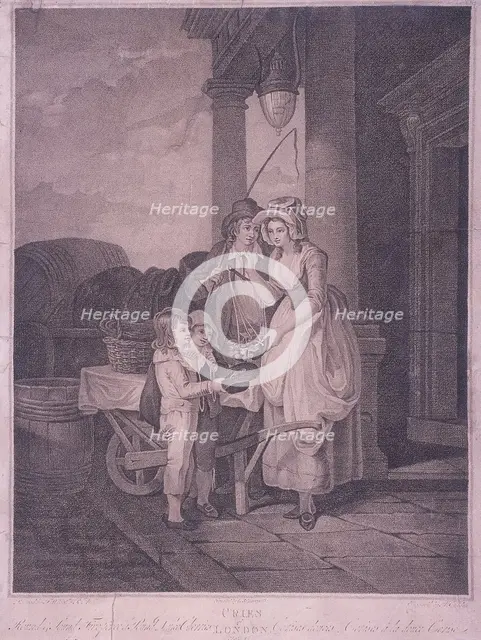 'Round & Sound Fivepence a Pound Duke Cherries', Cries of London, 1795. Artist: Antoine Cardon