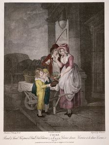 Round & Sound Fivepence a Pound Duke Cherries Cries of London, 1795. Artist: Antoine Cardon