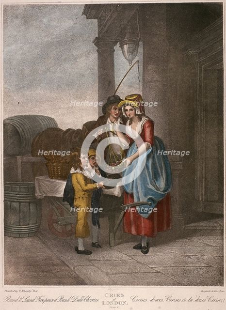 'Round & Sound Fivepence a Pound Duke Cherries', Cries of London, c1870. Artist: Anon