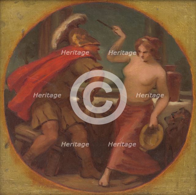 Round Study of Composition from Roman History, after 1900. Creator: Milan Thomka Mitrovsky.