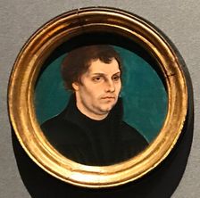 Round Portrait of Martin Luther, 1525. Creator: Lucas Cranach the Elder