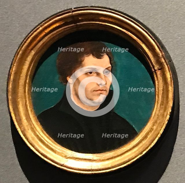 Round Portrait of Martin Luther, 1525. Creator: Lucas Cranach the Elder.