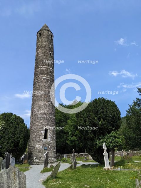 Round Tower, Glendalough, Wicklow, Ireland, June 2026. Creator: Amanda Waite.