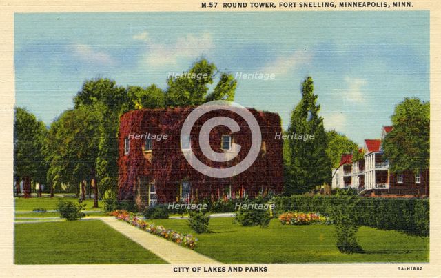 Round Tower, Fort Snelling, Minneapolis, Minnesota, USA, 1935. Artist: Unknown