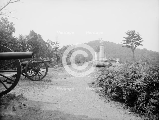 Round Top from Haslett's battery, Gettysburg, Pa., between 1900 and 1910. Creator: Unknown.
