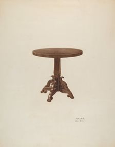 Round Top Table, c. 1940. Creators: Jesus Pena, Rosa Rivero