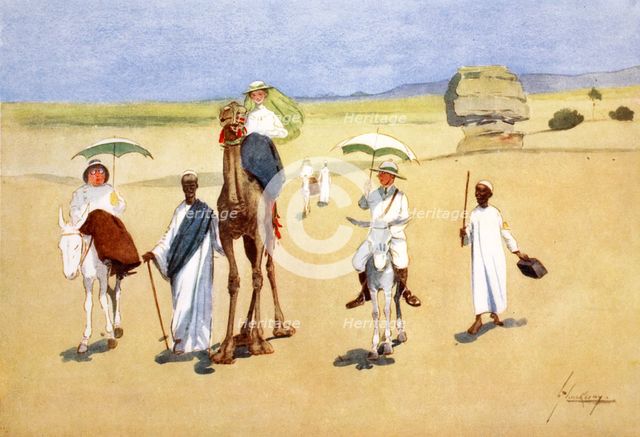 'Round the Pyramids', 1908.  Creator: Lance Thackeray.