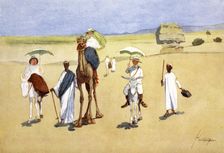 Round the Pyramids 1908. Artist: Lance Thackeray