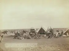 Roundup scenes on Belle Fouche [sic] in 1887, 1887. Creator: John C. H. Grabill