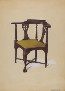 Roundabout Chair, 1936. Creator: Harold Smith