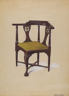 Roundabout Chair, 1936. Creator: Harold Smith
