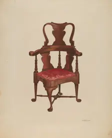 Roundabout Chair, 1937. Creator: Arsen Maralian